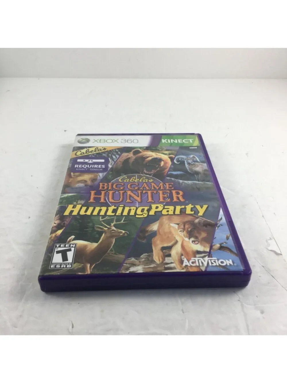 MICROSOFT XBOX 360 KINECT CABELA'S BIG GAME HUNTER HUNTING PARTY MANUAL INCLUDED